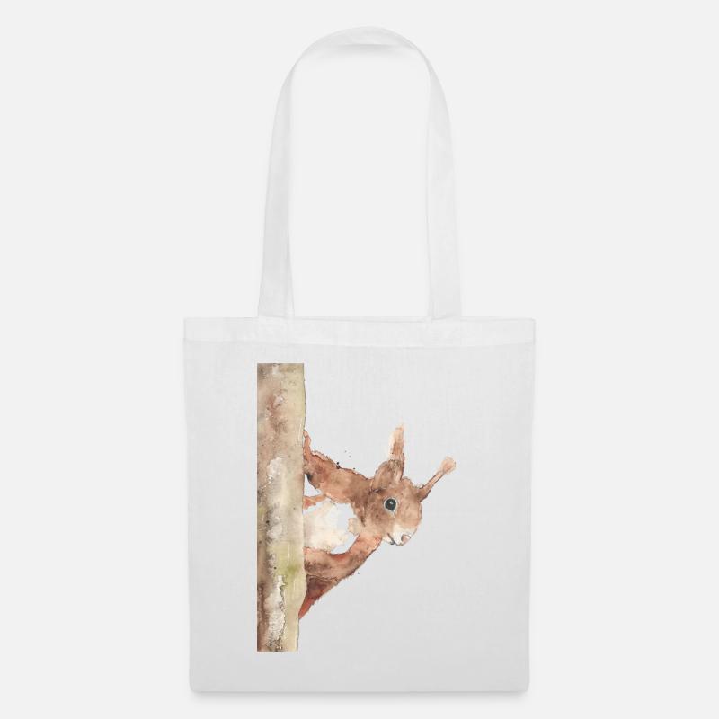 Squirrel - Tote Bag - white
