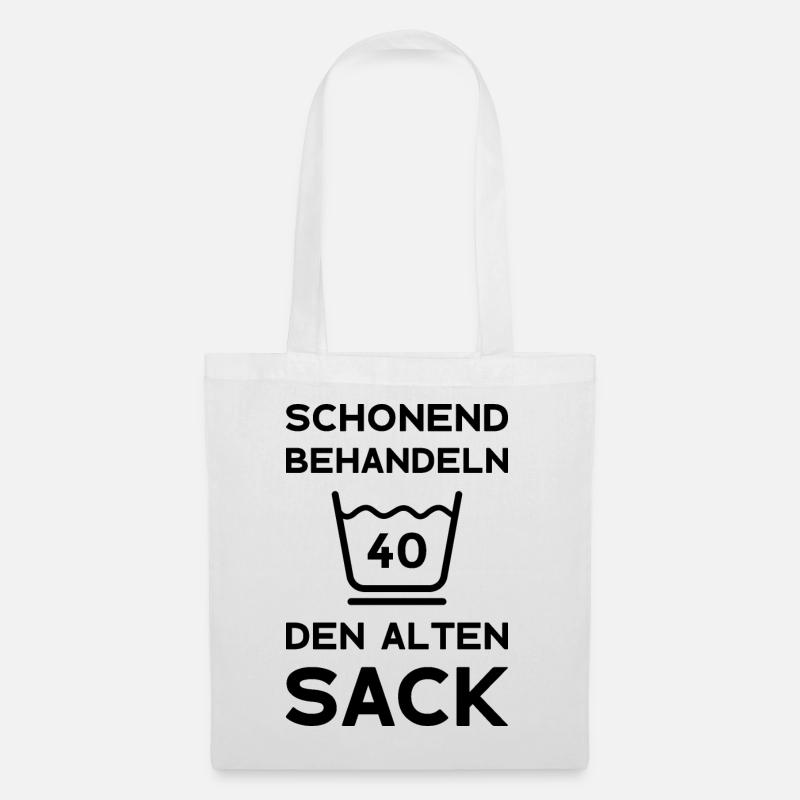 40. GEBURTSTAG 1983 SCHONEND BEHANDELN 40 JAHRE - Stoffbeutel - Weiß