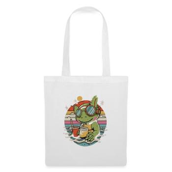Sunshine Axolotl Tea - Cheerful Amphibian, - Tote Bag - white - Front