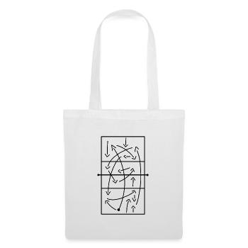 Volleyball Tactics Move Volleyball Player - Tote Bag - white - Front
