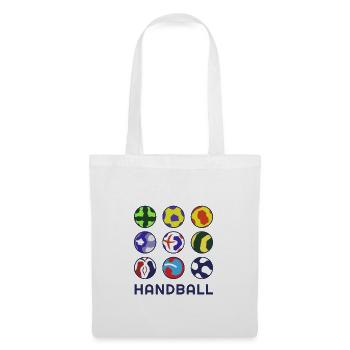 Handballspieler Design Coole Handball Minimalist - Stoffbeutel - Weiß - Vorne