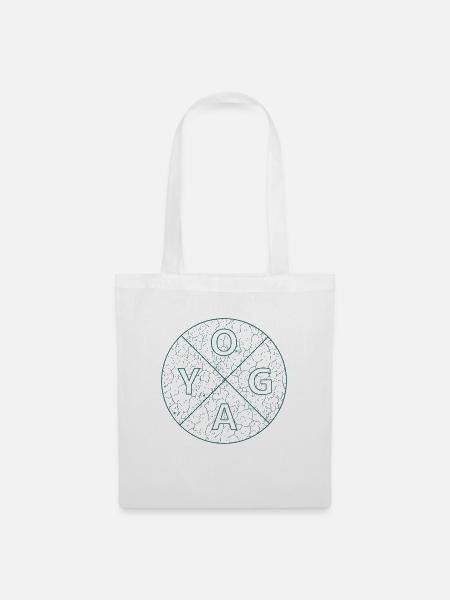 Yoga Yogi - Stoffbeutel - Weiß