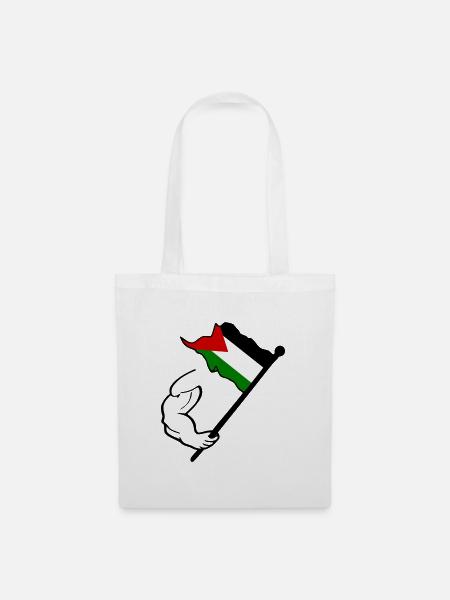 Free palestine - Stoffbeutel - Weiß