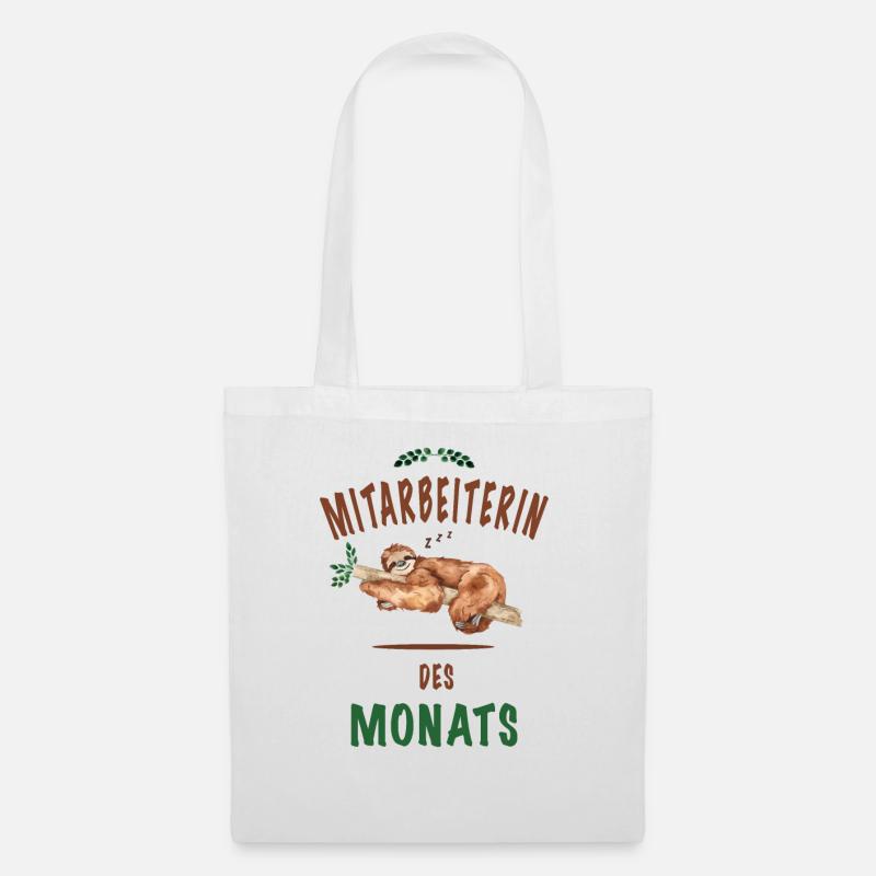 Mitarbeiterin des Monats - Stoffbeutel - Weiß