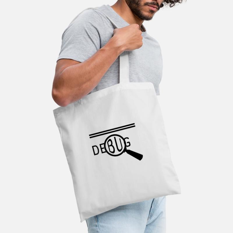 programmeur Dev nerd php c c debug coding coder Sac en tissu