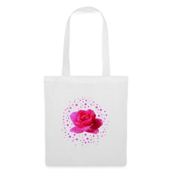 rose rose fête des mères - Sac en tissu - blanc - Devant