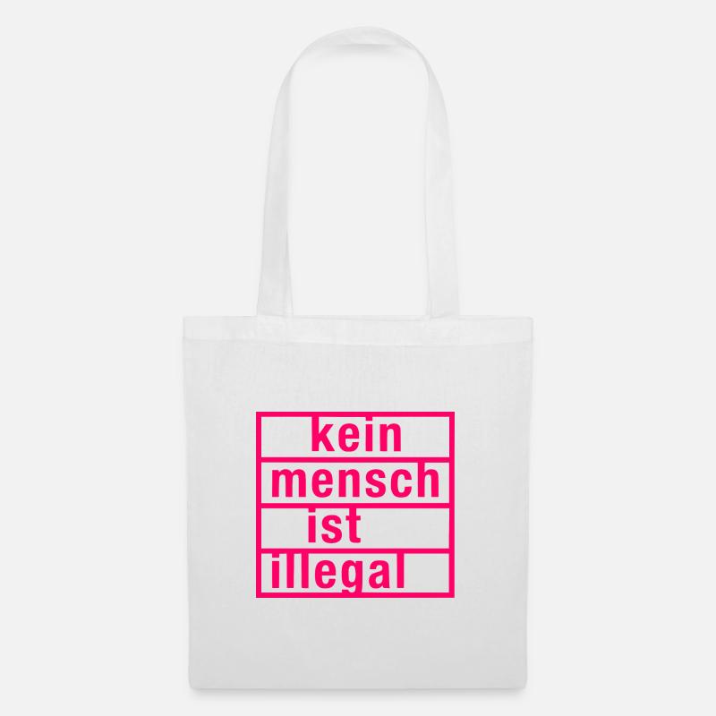 kein mensch ist illegal - Stoffbeutel - Weiß