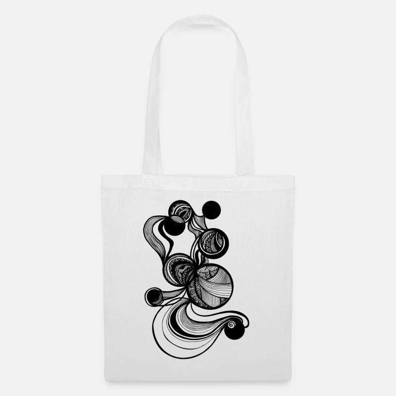 CIRCLES - Sac en tissu - blanc