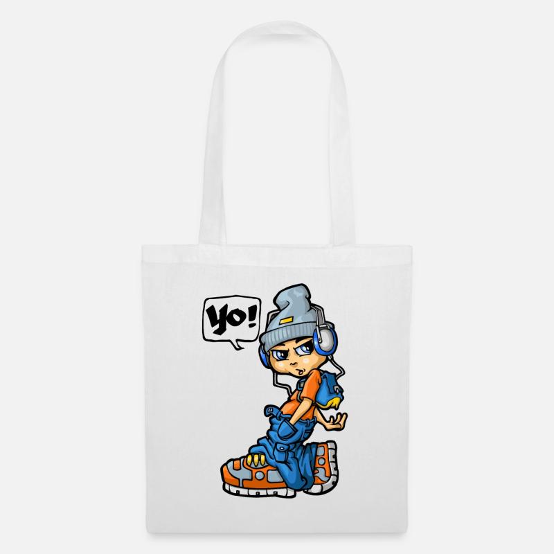 Boy saying Yo - Stoffbeutel - Weiß