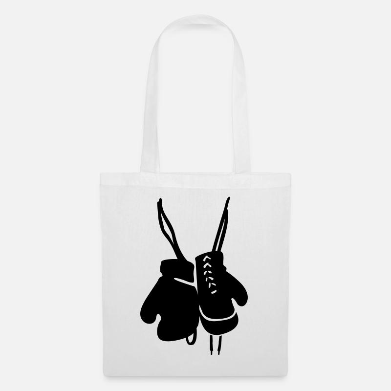 gants de boxe - Sac en tissu - blanc