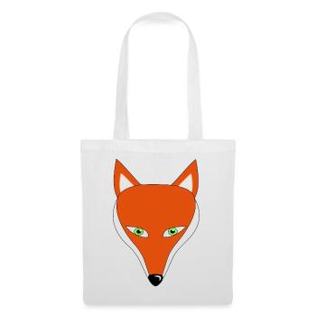 renard - Sac en tissu - blanc - Devant