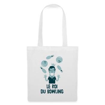 Le roi du bowling - Sac en tissu - blanc - Devant