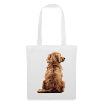 Golden retriever - Sac en tissu - blanc - Devant