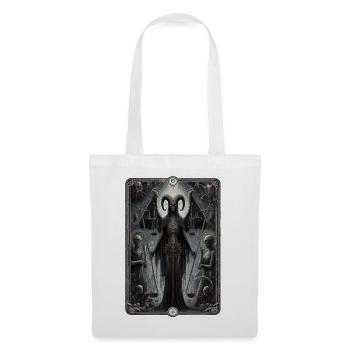 Juge noir - Sac en tissu - blanc - Devant