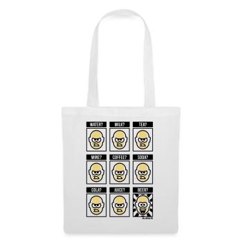 Rien ne vaut une bière ! (buveur de bière drôle POS 3C) - Sac en tissu - blanc - Devant