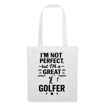 Super golfeur Sport Drôle de Golf - Sac en tissu - blanc - Devant