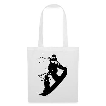 Planche à neige - Sac en tissu - blanc - Devant