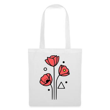 Poppy-Poppies-Minimalist-Line-Art-4 - Tote Bag - white - Front