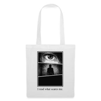 I read what scares me – Manga Horror Motiv - Tote Bag - white - Front