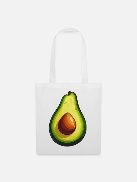 Avocado - Stoffbeutel - Weiß