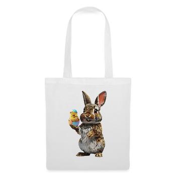 Hase - Stoffbeutel - Weiß - Vorne
