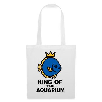 Der König des Aquariums gekrönten Diskusfisch - Stoffbeutel - Weiß - Vorne