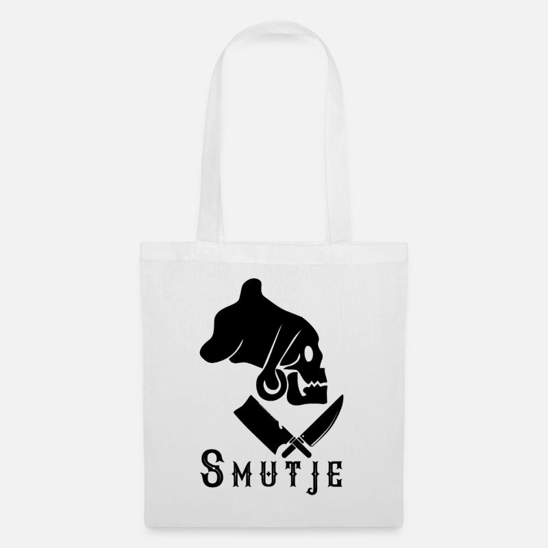 Smutje mit Schritzug - Stoffbeutel - Weiß