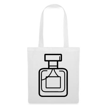 flacon de parfum - Sac en tissu - blanc - Devant