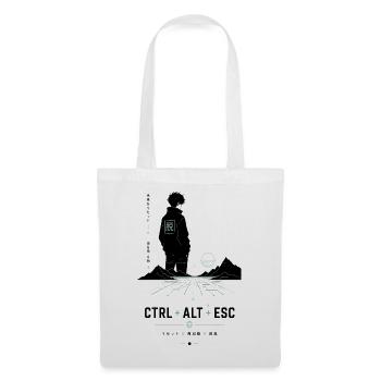 Neonwanderer: Ctrl Alt ESC - Stoffbeutel - Weiß - Vorne