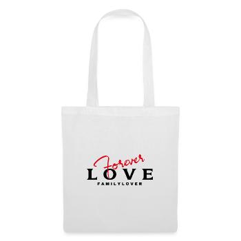 Love You Forever Family lover - Stoffbeutel - Weiß - Vorne