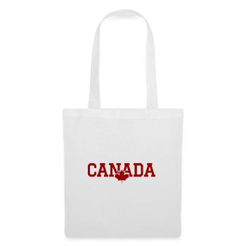 CANADA - Feuille d'érable - Sac en tissu - blanc - Devant
