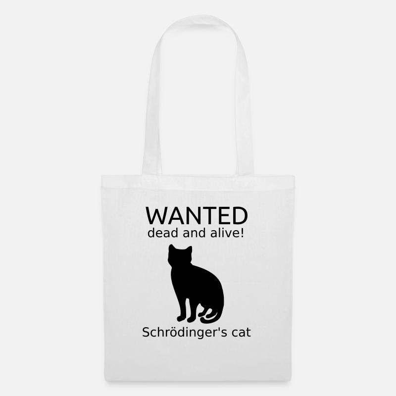 Schrödingers Katze - Stoffbeutel - Weiß