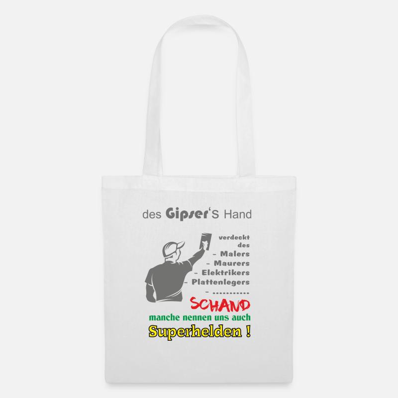 Gipser die Superhelden - Stoffbeutel - Weiß
