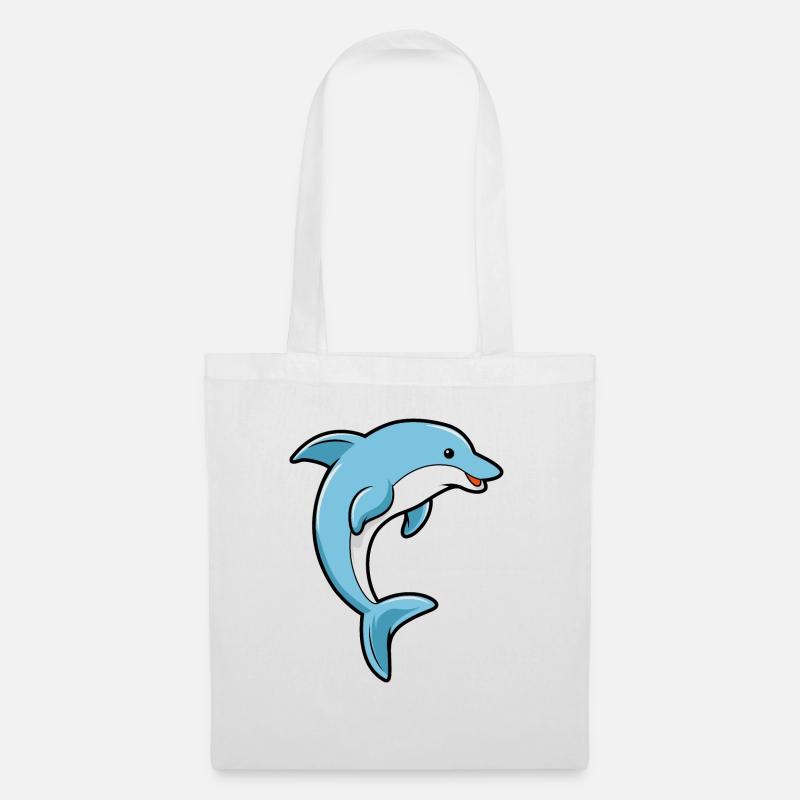 Dolphin - dolphin - Tote Bag - white