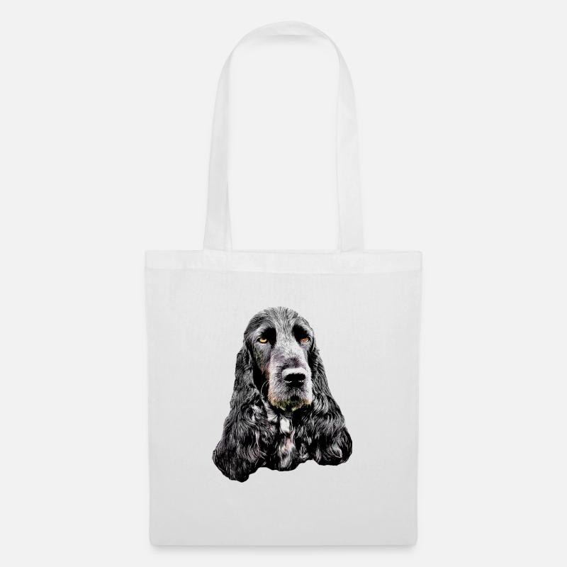 Cocker Anglais - Sac en tissu - blanc
