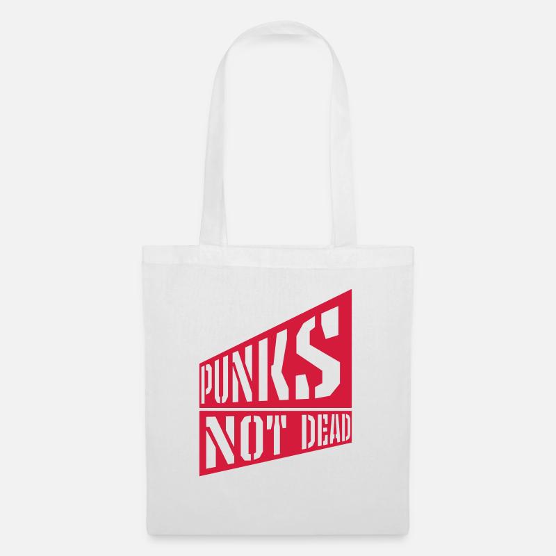 punks not dead Zitat - Stoffbeutel - Weiß
