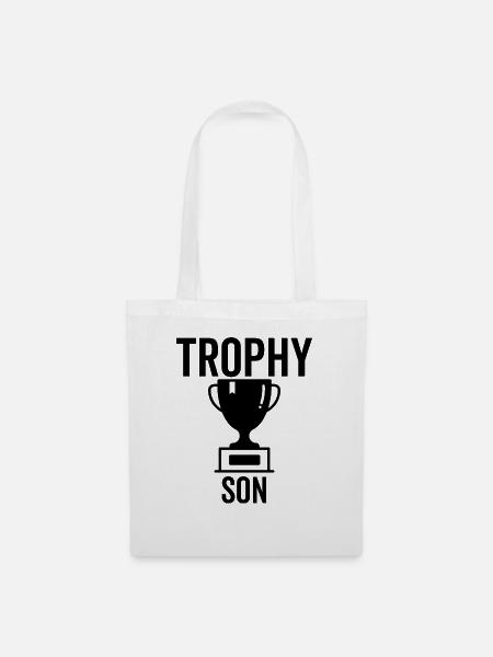 Trophäe Sohn - Stoffbeutel - Weiß