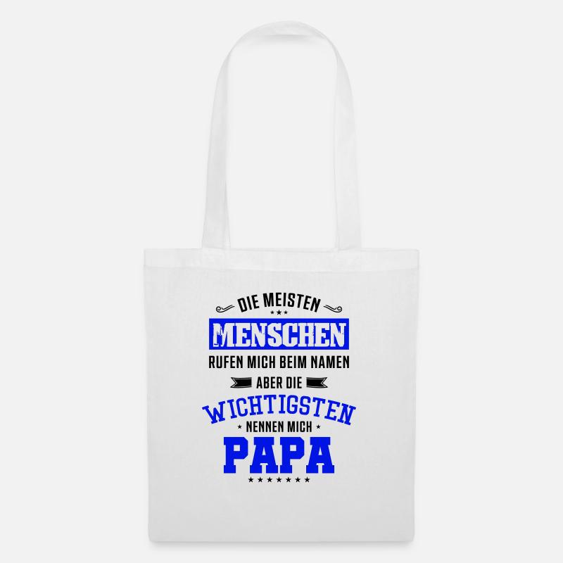 papa spruch - Stoffbeutel - Weiß