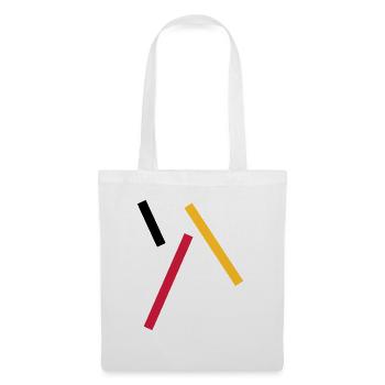 Minimal Flagge - Abstrakt & Modern - VEKTOR - Stoffbeutel - Weiß - Vorne