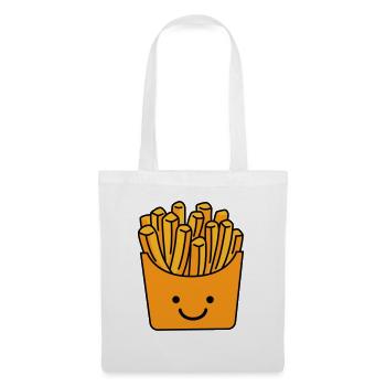pommes smile - Stoffbeutel - Weiß - Vorne