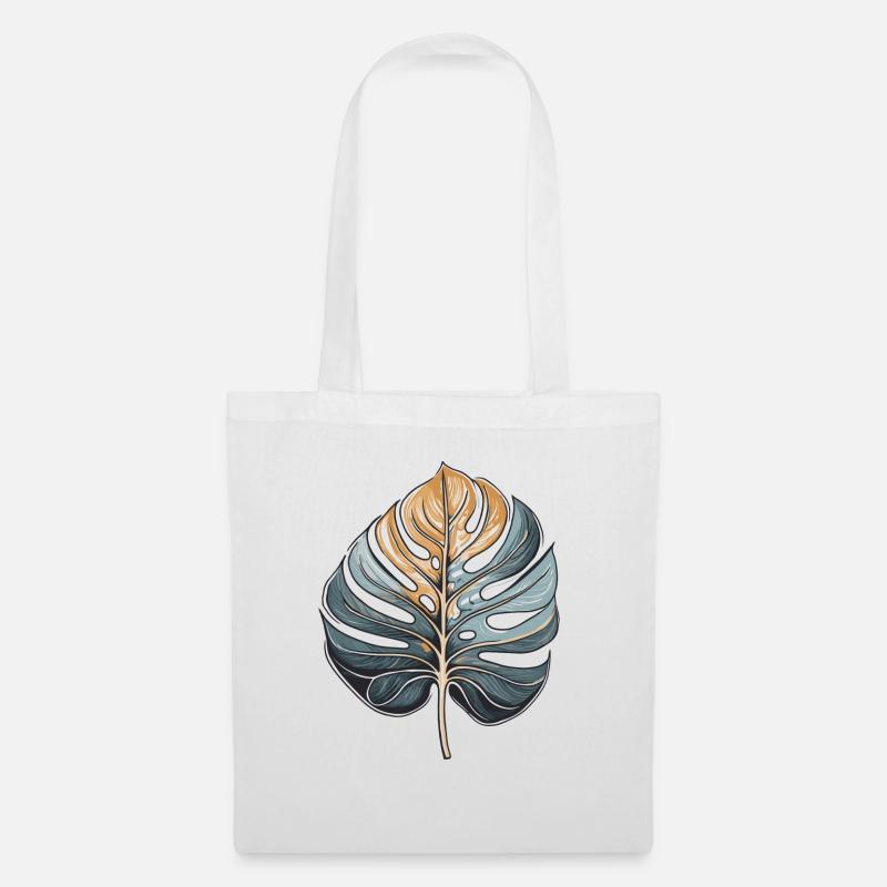 Monstera Deliciosa - Stoffbeutel - Weiß
