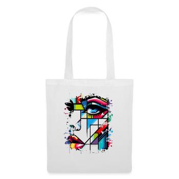 Frauen Girl Power Design Kunst Weiblicher Feminismus Symbol - Stoffbeutel - Weiß - Vorne