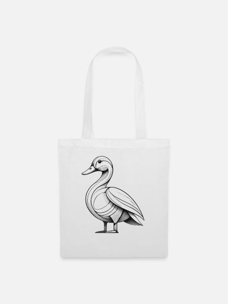 Die Ente - Stoffbeutel - Weiß