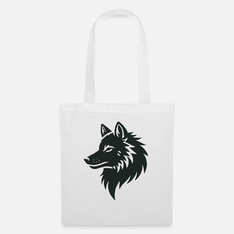 wolf - Stoffbeutel - Weiß