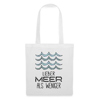LIEBER MEER - Stoffbeutel - Weiß - Vorne