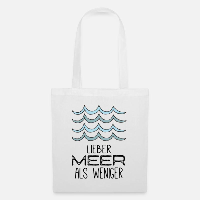 LIEBER MEER - Stoffbeutel - Weiß
