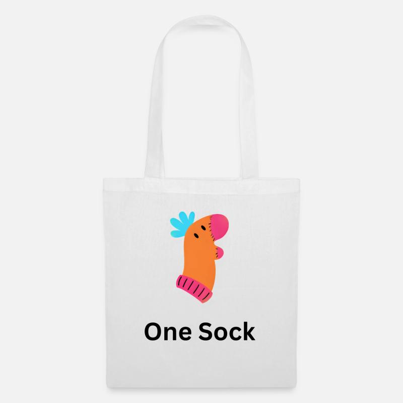 One Sock - Stoffbeutel - Weiß