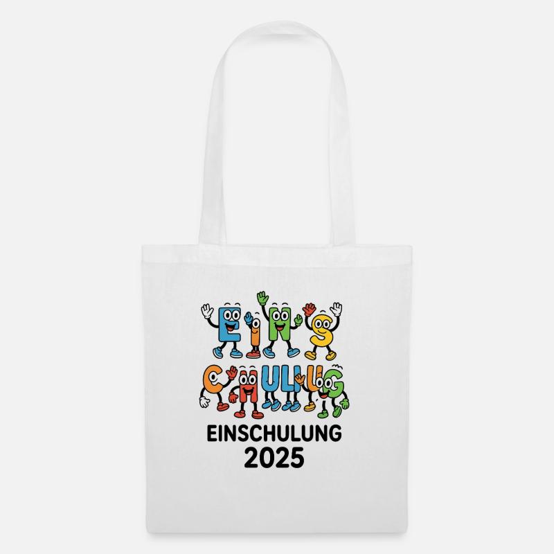 ABC-Gang – Einschulung 2025 - Stoffbeutel - Weiß