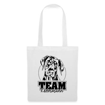 TEAM DOBERMANN Dobie Hundesport Hunde IGP Wilsigns - Stoffbeutel - Weiß - Vorne
