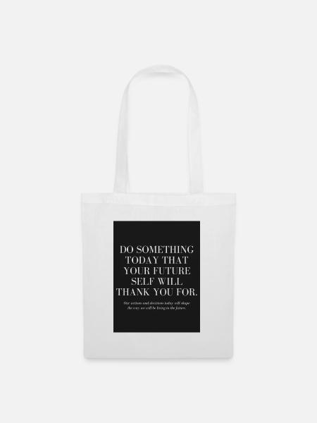 Do somethink today - Stoffbeutel - Weiß